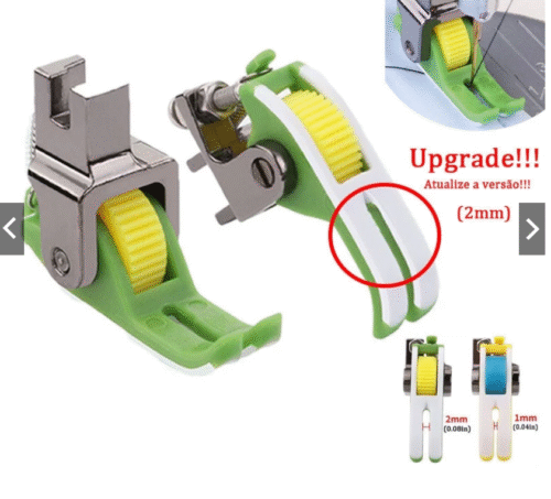 Calcador De Teflon De Rolo Para Industrial-Ajuste Universal Couro , Malha , Algodão , Pelúcia , Tecidos Revestidos