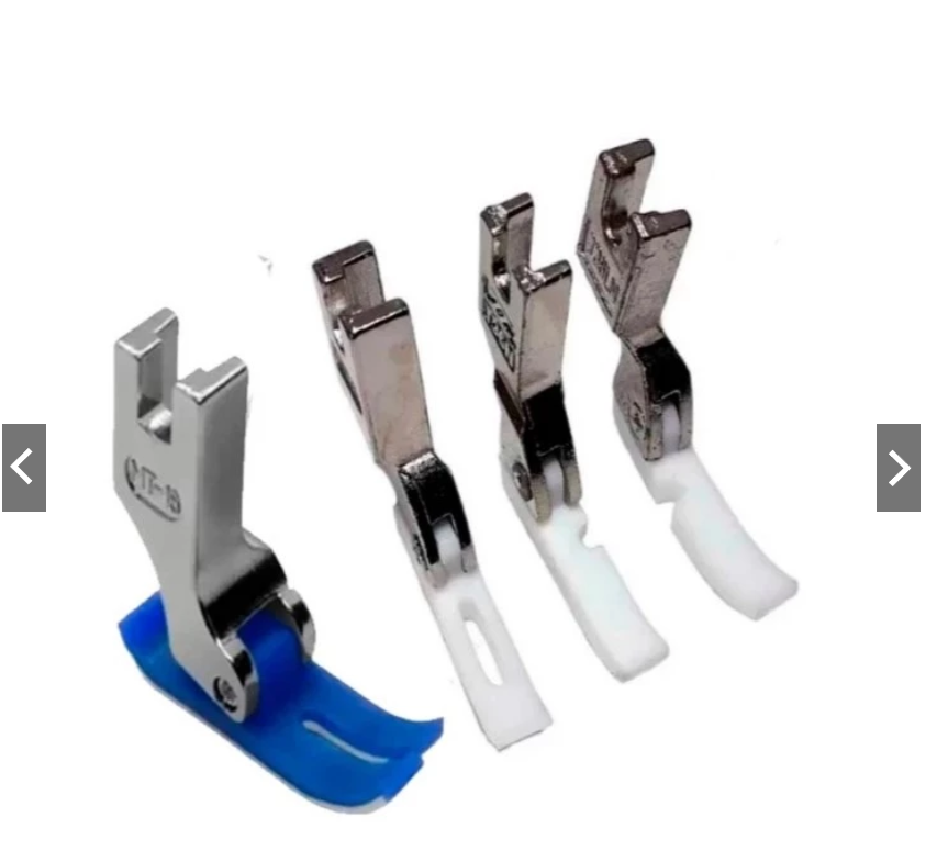 Kit Com 4 Calcador Teflon Maquina Costura Reta Industrial