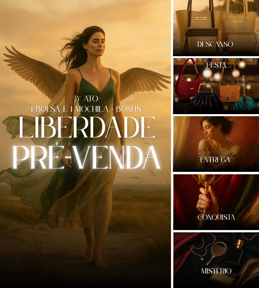 Ato Liberdade - 1 Bolsa e 1 Mochila